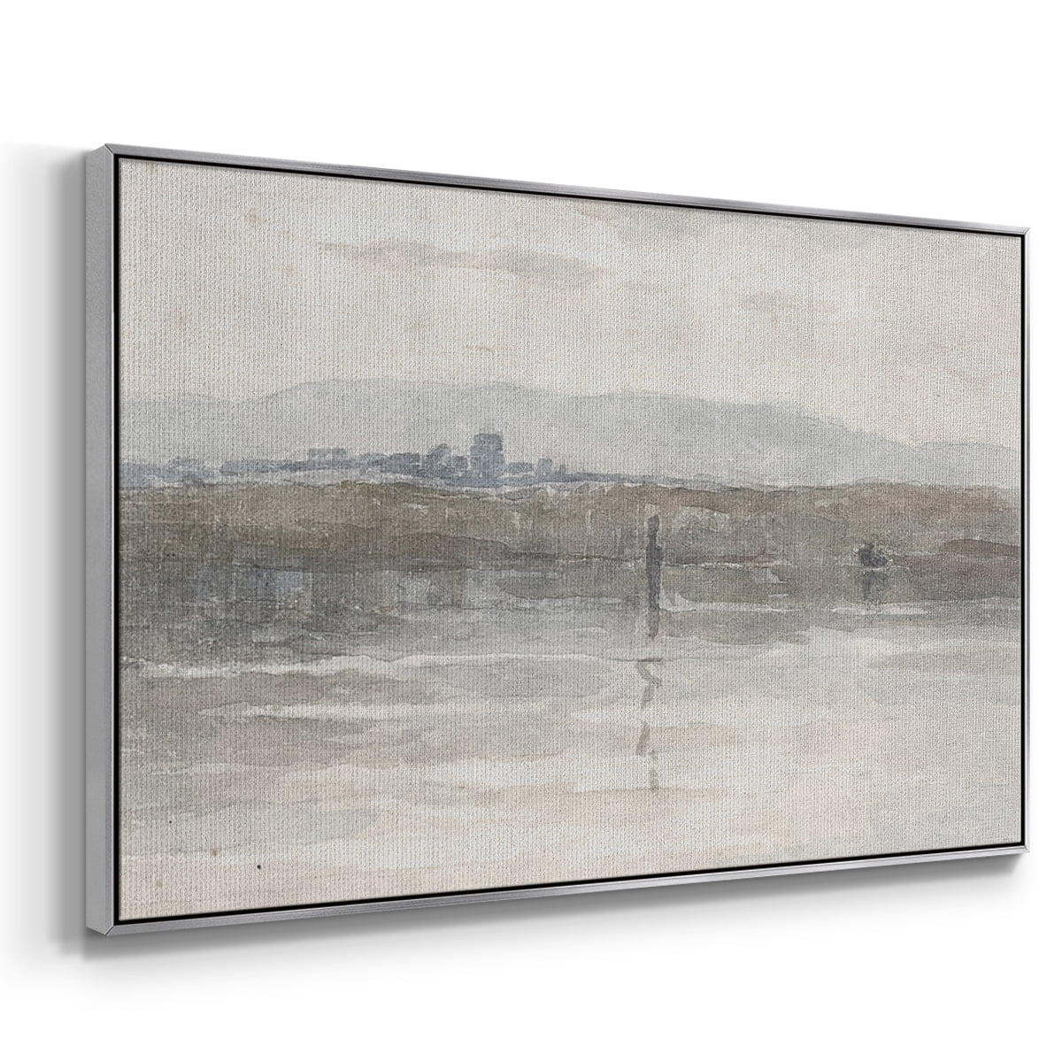 Vintage Landscape-CCCXL By Wexford Home Framed in Silver Wood Gallery Wrapped Canvas 17 in. x 25 in.