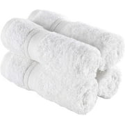 Hammam Linen 4 Piece Washcloth Towels - Sea Salt - Perfect for Daily Use