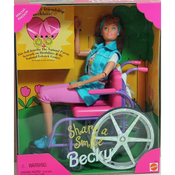 Barbie Share a Smile Becky Doll Special Edition 1996 Mattel 15761 NEW