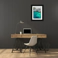thumbnail image 3 of Kabas, Ali 13x18 Black Ornate Wood Framed with Double Matting Museum Art Print Titled - Turquoise colored crystal clear water at a rocky island-Aegean Sea-Turkey, 3 of 4