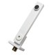 thumbnail image 3 of KDJ Stainless Steel Wall Mounted Bathtub Faucet with Foldable Nozzle, 180 Degree Rotation Swivel Bath Spout, Concealed Shower Design for Modern Bathroom, White, 3 of 10