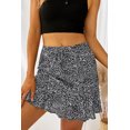 thumbnail image 2 of ABPHQTO Minifalda negra con estampado animal de mujer, 2 of 5