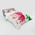 thumbnail image 3 of Ambesonne Pink Bedding Set 3 Pcs, Blooming Petals, Twin, Fuchsia Green, 3 of 3