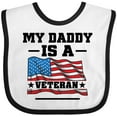 thumbnail image 3 of Inktastic My Daddy is a Veteran Boys or Girls Baby Bib, 3 of 4