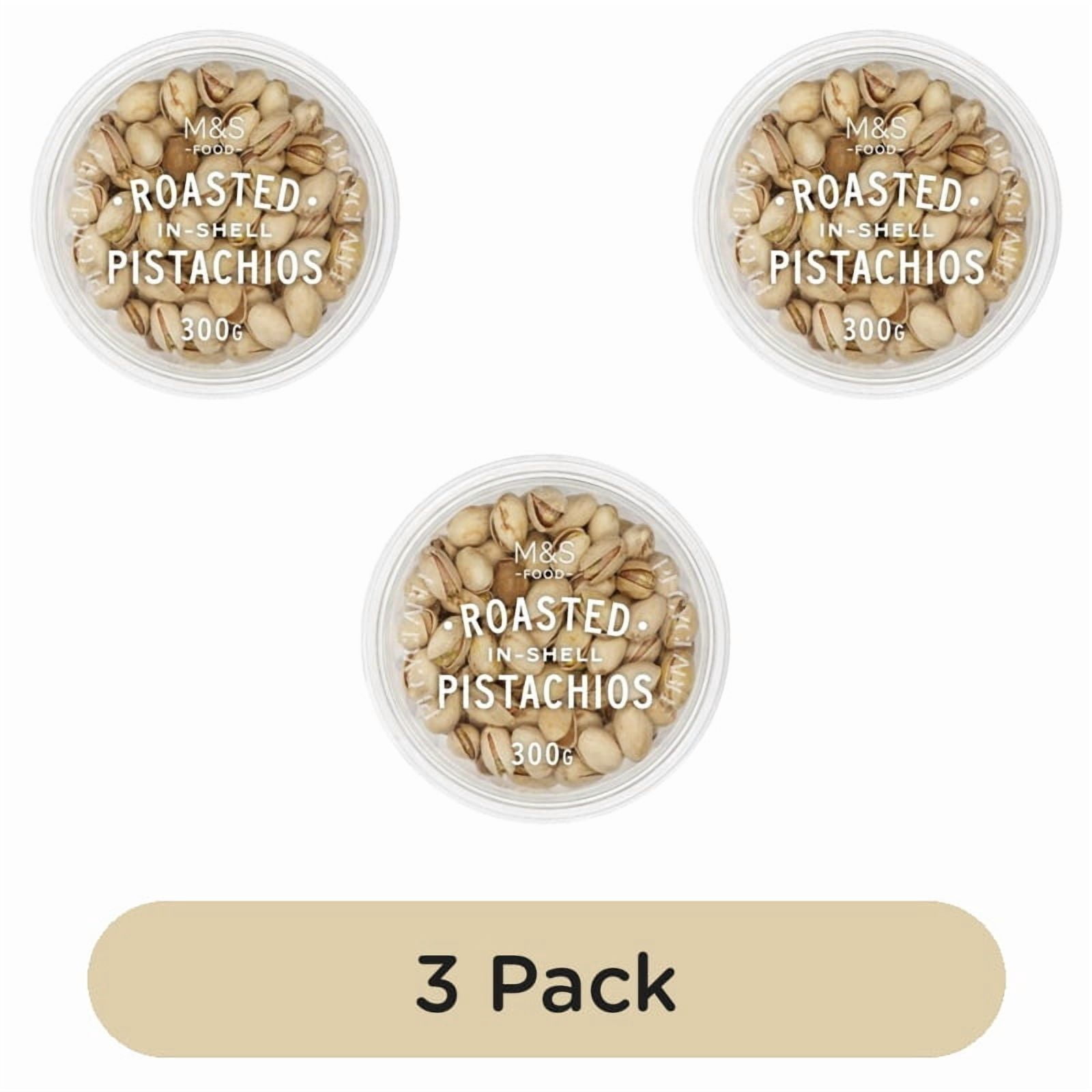 M&S Roasted In Shell Pistachios 300g, British Import (Pack of 3)