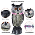 Hausse Fake Owl Decoy Scare Birds Away, Powered Motion Activated ...