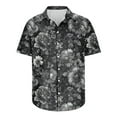 thumbnail image 5 of Awdenio Hawaiian SShirt for Men Short Sleeve Casual Printed Button Down Tropical Shirt Summer Holiday Beach Hawaii Shirts,Size L, 5 of 5