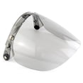 thumbnail image 3 of Open Face Helmet Visor Motorcycle Helmet Bubble Lens 3-Snap Bubble Wind Visor, 3 of 7