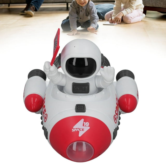 Juguete De Transbordador Espacial De Astronauta, Juguete De Nave Espacial Con Luz Eléctrica De Rotación De 360 grados Para Niños