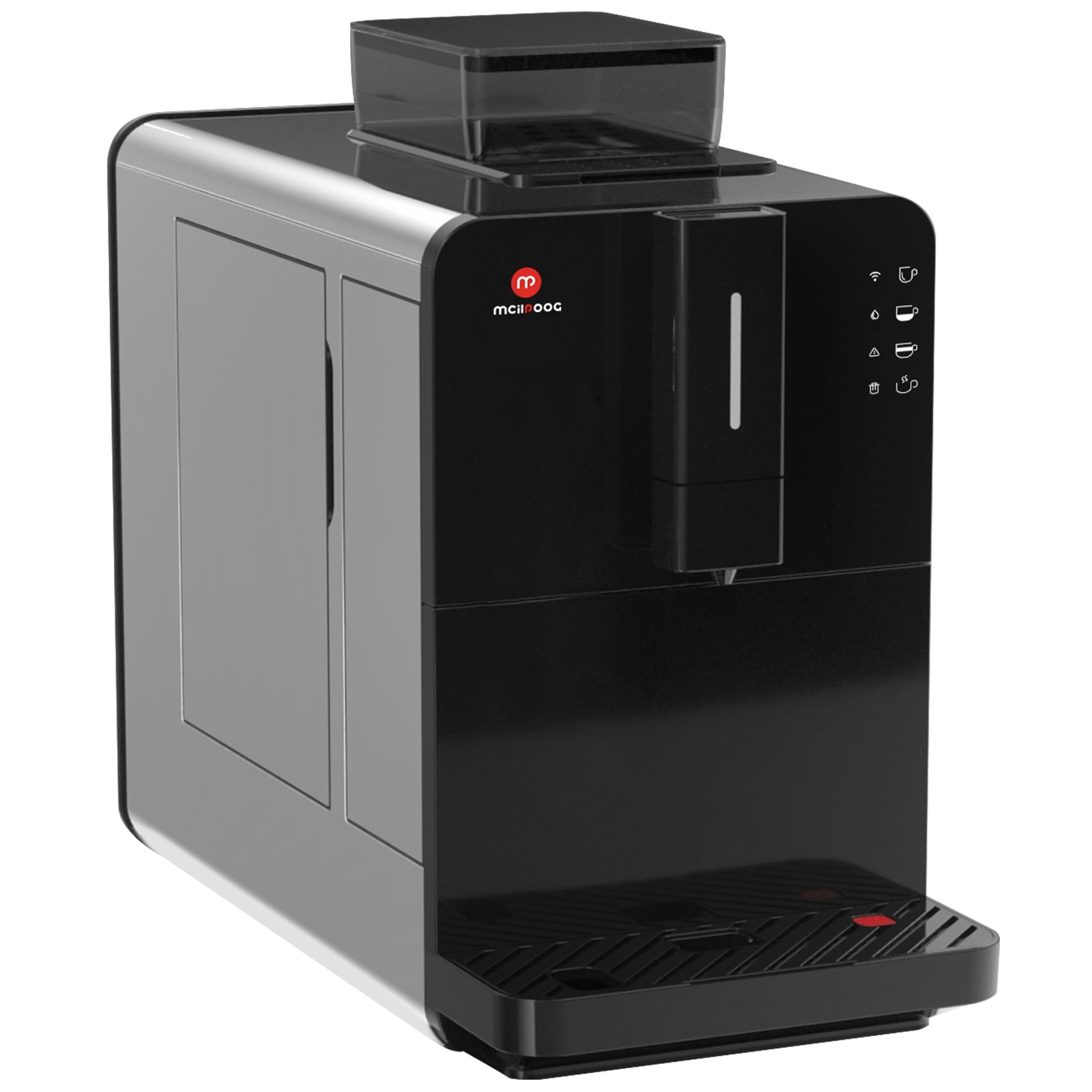 Mcilpoog Super Automatic Espresso Coffee Machine，Bean To Cup Fully