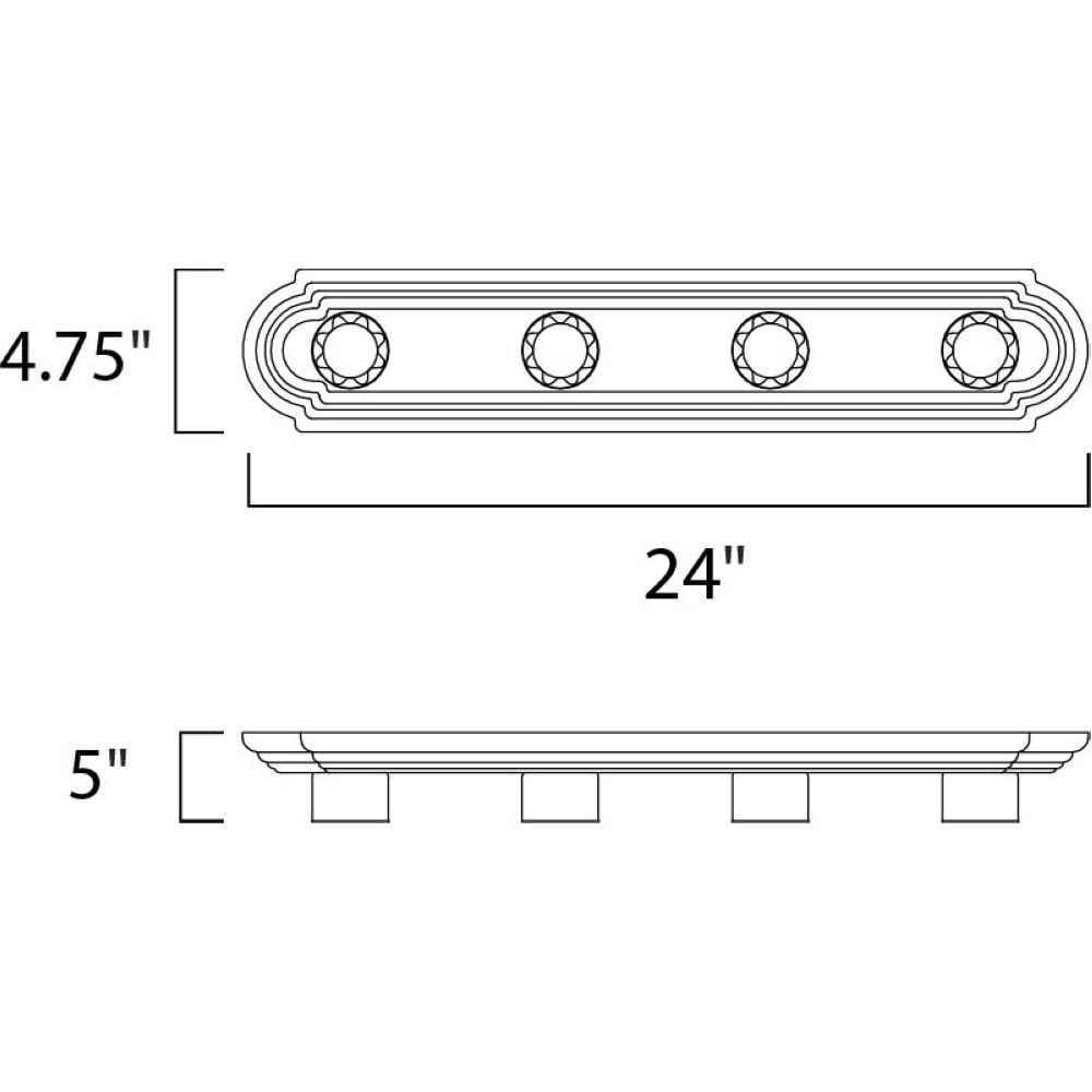 Maxim Lighting - Four Light Bath Vanity - Essentials-4 Light  Bath Vanity in
