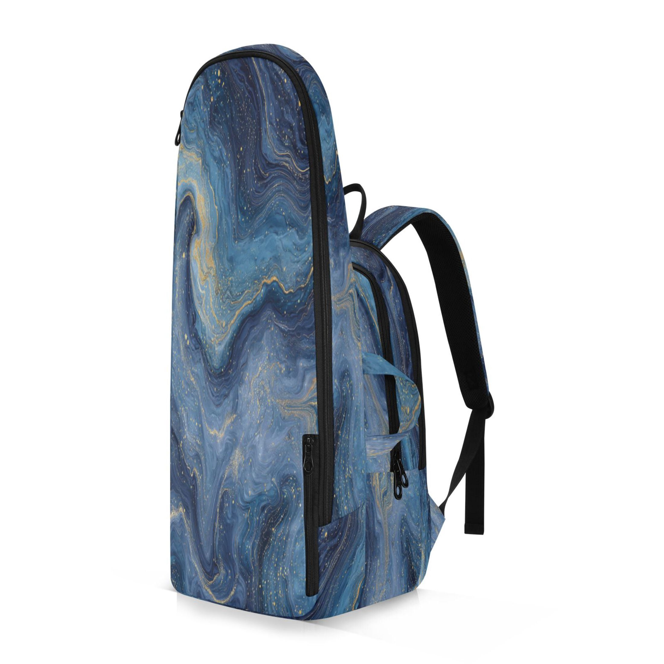 2 Racquet Holder Tennis Backpack Tennis Racket Covers Gym Bags Star Marble Swirls