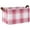 Pink-Red Blue Plaid, variant on Foldable Iron Frame Open Home Storage Bins 16.9×11.4×10 Inch Waterproof Nice Cube Shelf Baskets Pink-red Blue Plaid