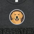 thumbnail image 4 of Inktastic Golden Retriever Dog Girls Baby Dress, 4 of 5