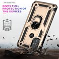 thumbnail image 4 of Jiahe Cover For Motorola Moto G Power 2022,Armor Shockproof TPU Bumper Case,Degree Rotation Kickstand With Magnetic Car Mount Ring Holder Hard PC Case Cover,6.5 inch,Gold, 4 of 7