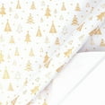 thumbnail image 4 of COM1950s Gold Foil Wrapping Paper Roll,Christmas and Holiday Gift Wrap,Extra Thick and Tear Resistant,118 Inches Long for Multiple Presents, 4 of 9