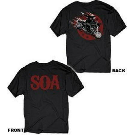 Sons of Anarchy Jax In Action Adult T-Shirt (Jax Best Friend Sons Of Anarchy)