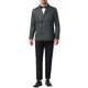 thumbnail image 2 of Blazers a rayas Lars Amadeus para hombres, chaqueta deportiva de solapa de pico, abrigo de negocios de doble botonadura, traje a rayas 2XL blanco oscuro, 2 of 6