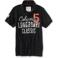 thumbnail image 1 of Polo de Rugby Aeropostale Longboard Classic para hombre color negro grande, 1 of 2
