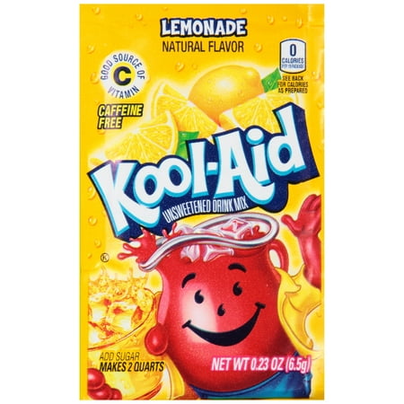 Kool-Aid Unsweetened Lemonade Drink Mix, .23 Oz