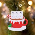 thumbnail image 4 of Kearding Decoración colgante temática de Navidad para sala de estar, dormitorio, hogar, árbol de Navidad, puerta de pared, colgante de resina Kits de decoración para fiestas 6 cabezas, 4 of 6