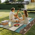 thumbnail image 4 of Outdoor Rug 5x8 ft Farmhouse Waterproof Outdoor Patio Rug Mat Non Slip Outside Area Rugs Carpet for RV,Camping,Porch,Deck,Pool,Balconybackyard,Wood Texture Barn Star Brown Turquoise, 4 of 9