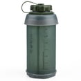 thumbnail image 3 of Virtual Warehouse Outdoor 750ML Foldable Soft Bottle Sports Water Cup Portable Water Bottle Military Green Standard Model, 3 of 5