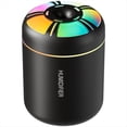 thumbnail image 1 of Mini Humidificador de Aire USB de 180 Ml, Difusor de Aroma, Purificador de Aceites Esenciales, Aromaterapia, Luces de Colores para Coche, Hogar, Dormitorio, Color Negro., 1 of 5