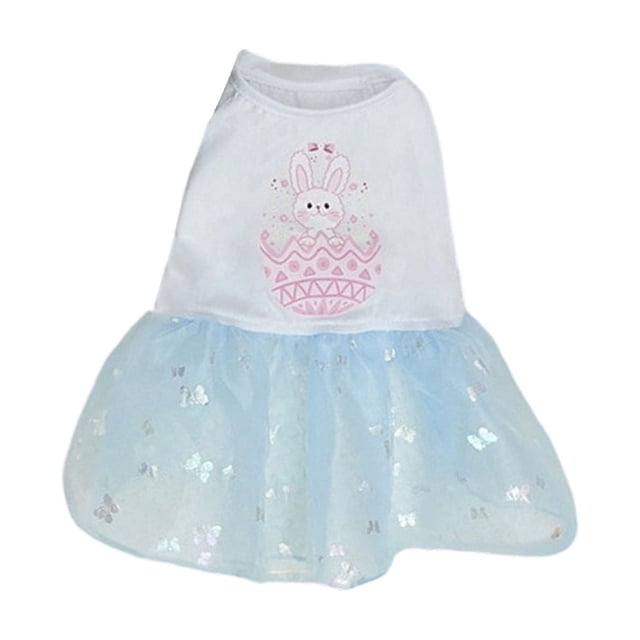 Easter Holiday Costume Bunny Outfit Cute Design Lightweight Polyester for Dogs Cats Festive Party Photo Shoots