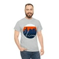 thumbnail image 6 of Chicago Skyline Shirt Blue Orange - Unisex Heavy Cotton Tee Shirt, 6 of 9