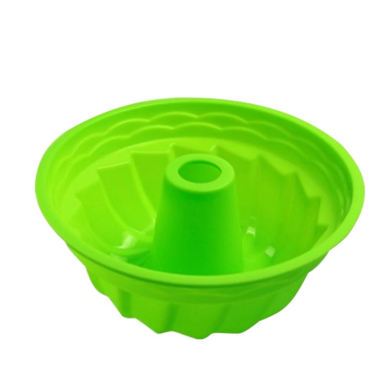CLZOUD Baking Molds Silicone Shapes Practical Ring Shaped Cake Pastry Bread  Mold Kitchenware Green Red Purple Yellow Orange 