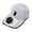 Light Gray, variant on Solar Powered Cooling Cap Built in Fan Adjustable Sun Hat 4-8 Hour Runtime