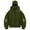 Army Green, variant on TTUHYWXI Christmas Balaclava Hoodie Zipper Winter Hoodies for Men Women Trendy Double Layer Hooded Sweatshirt Fleece Zip Jacket (Light Gray, XL)