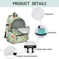 thumbnail image 4 of Pioneer Flower Floral Print Pattern Cute School Backpack with Padded Back and Adjustable Shoulder Straps 13.4"x11"x4.7", 4 of 5