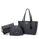 thumbnail image 1 of Bolsos de mano de cuero sintético a la moda para mujer, bolso de hombro, bolso con asa superior, conjunto de 4 Uds., 1 of 5