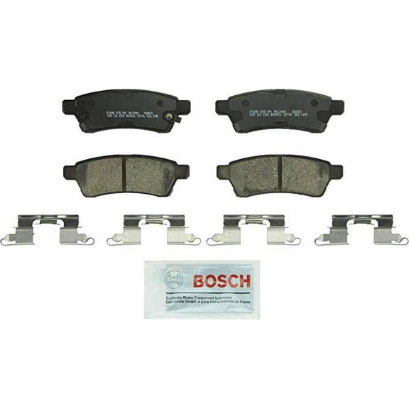 Bosch QuietCast Front Brake Shoes, Ceramic Pads with Hardware and Shims, 4 Count Per Pack