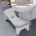 thumbnail image 5 of Squatting Toilet Stool for Adults, 7 Inch Poop Stool Squat Adult, Non-Slip Potty Stool for Pooping, Portable Toilet Step Foot Rest for Bathroom, 5 of 8