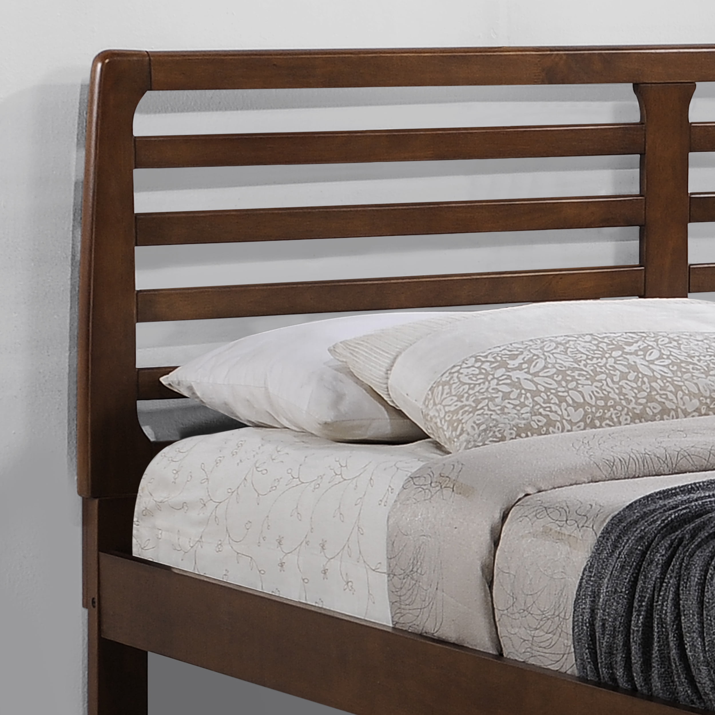 Noble House Amiyah Transitional Wooden Queen Platform Bed, Walnut