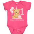 thumbnail image 3 of Inktastic Cute Teddy Bear 1st Birthday Party Boys or Girls Baby Bodysuit, 3 of 5