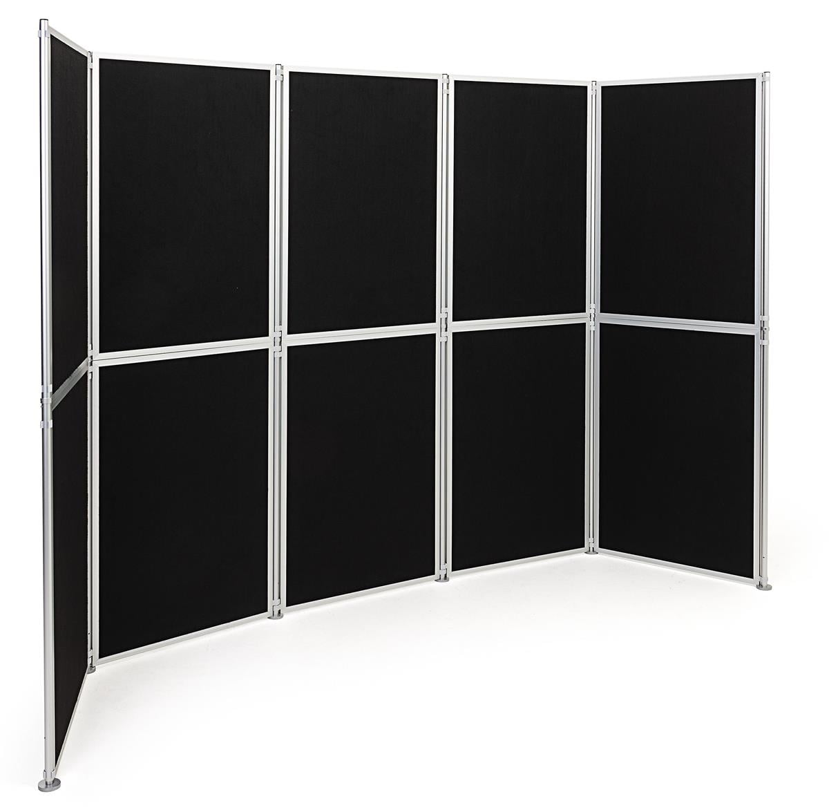 Displays2go AccordionFold 10Panel Display Board, 129 x 71 Velcro