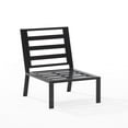 thumbnail image 4 of Crosley Furniture Clark Modern Fabric Armless Patio Chair in Charcoal/Black, 4 of 11