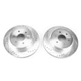 thumbnail image 2 of Power Stop Rear Pair of Drilled and Slotted Brake Rotors JBR1755XPR Fits 2017 Nissan Titan XD, 2 of 4