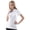 White, variant on Women's Leopard Emboss Texture Golf Polo Shirt #2429