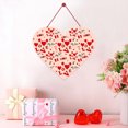 thumbnail image 5 of ShaoXinWan Valentines Day Door Sign 11.02x9.34in, Valentines Day Wreath, Valentine's Day Theme Heart Hanging Decoration for Wedding Anniversary Room Window Wall Door Decor (multicolor), 5 of 6