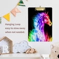 thumbnail image 6 of FMSHPON Colorful Fire Horse Clipboard Hardboard Wood Nursing Clip Board and Pull for Standard A4 Letter 13x9 inches, 6 of 7