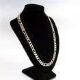 thumbnail image 2 of 2.5/3/4/5mm 18K Gold Plated Men's Womens Stainless Steel Figaro Necklace Chain, 2 of 9