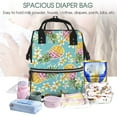 thumbnail image 4 of Wukai Cute Pineapples Mummy Backpac,&nbsp;Diaper Bag Purse Breast Pump Bag Purse Diaper Bag for swim,gym,workout,large capacity backpack, 4 of 5