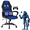 Blue-with massage, variant on Dkelincs Gaming Chair Massage Computer Chair Ergonomic Video Game Chairs, Adjustable Office Desk Chair with Lumbar Support & Armrest for Teens & Children, Red