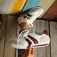 thumbnail image 6 of Leozcaa Women Sneakers Classic Gum Sole Fashion Casual Tennis Skate Shoe Walking Footwear Anti Slip Trainers, 6 of 9