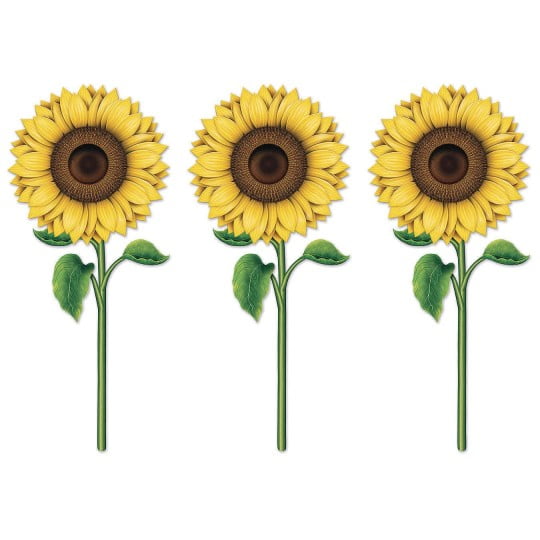 Sunflower Cutouts, A Pack - Walmart.com - Walmart.com
